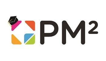The PM² logo with a graduation hat on top