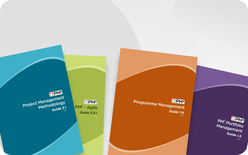 Four PM² Guides - PM²-Project Management, PM²-Agile, PM²-Programme Management and PM²-Portfolio Management