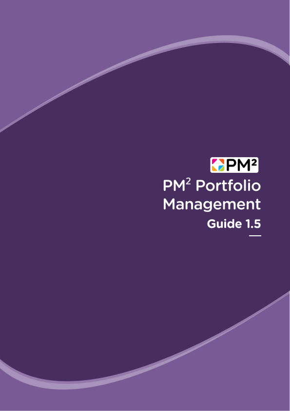 A cover of the PM² Portfolio Management Guide v1.5