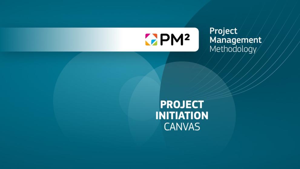 PM² Project Initiation Canvas cover with PM² logo