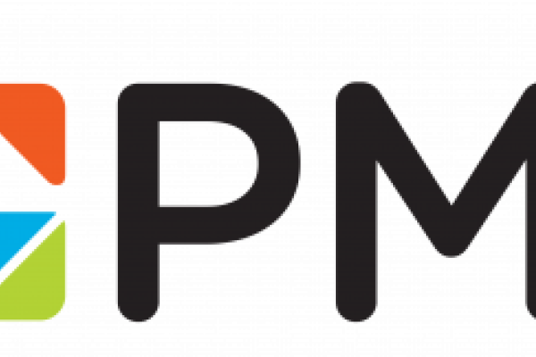 The PM² logo with the French flag pined on top