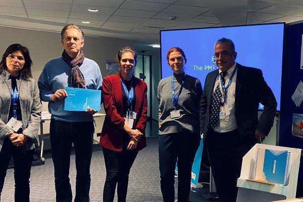 Photo of the PM² team at the IAS Conference in 2019