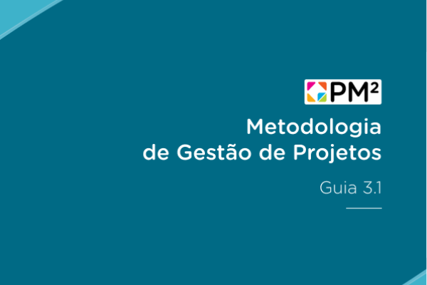 Cover page of the PM² Guide with title in Portuguese