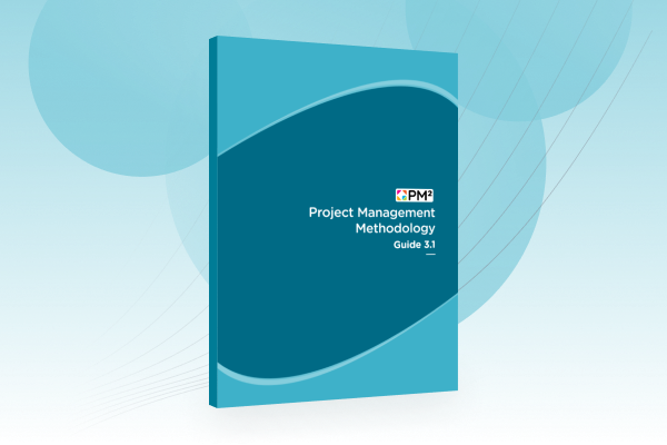 A visual representation of the PM² Project Management Guide cover
